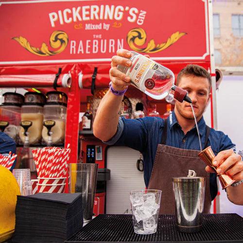 Bartender making a drink with Pickering's Gin