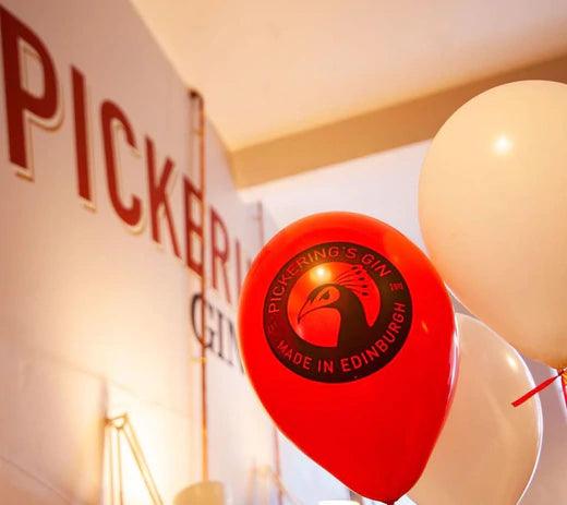 Pickering's Gin birthday balloons