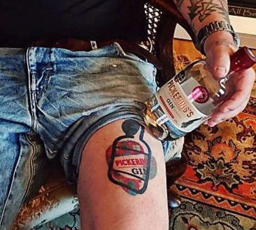 The First Pickering's Gin Tattoo (that we know of) - SummerhallDistillery