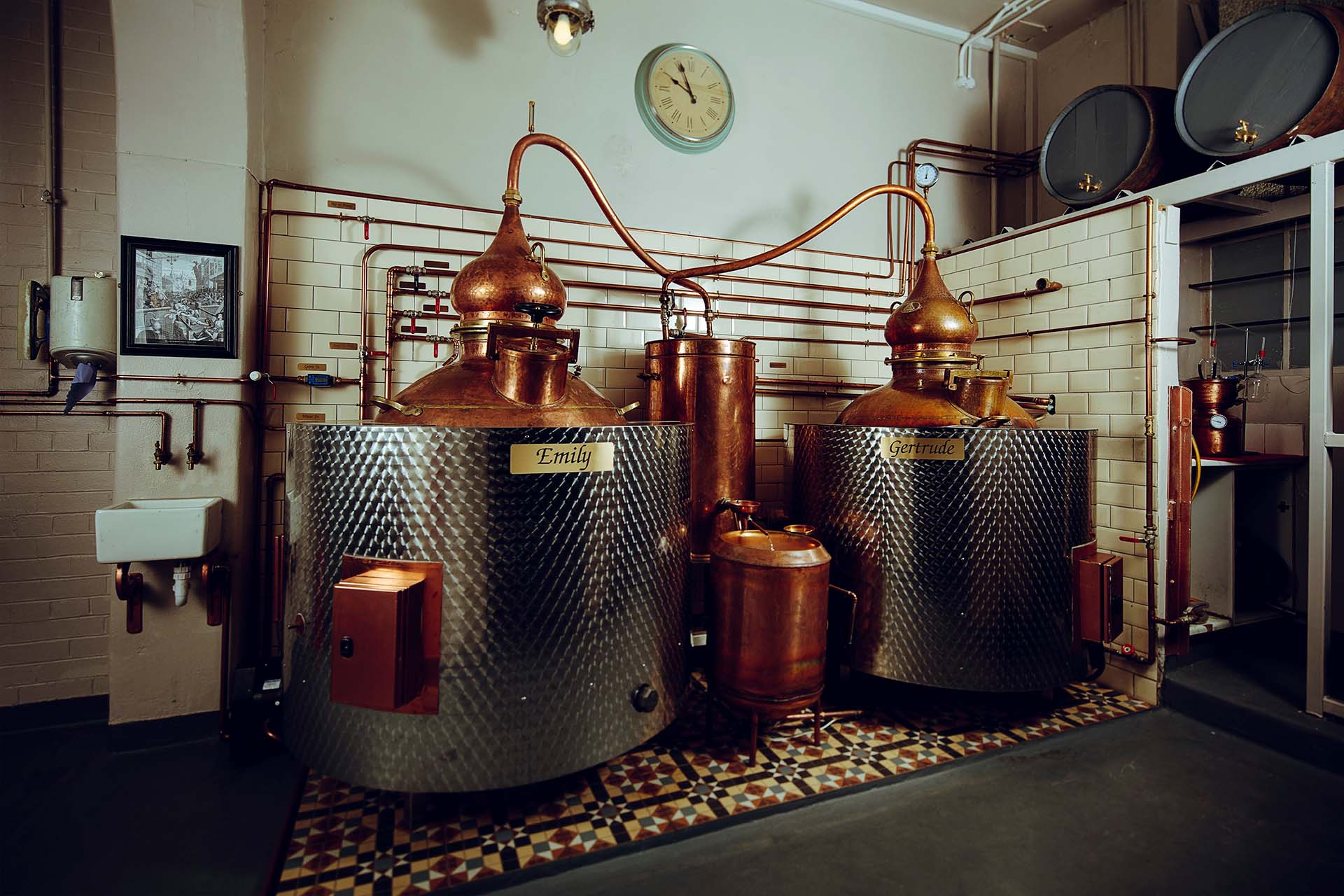 Stills in Summerhall Distillery