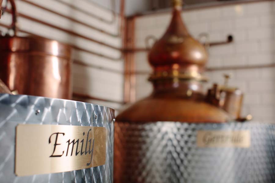 Stills in Summerhall Distillery