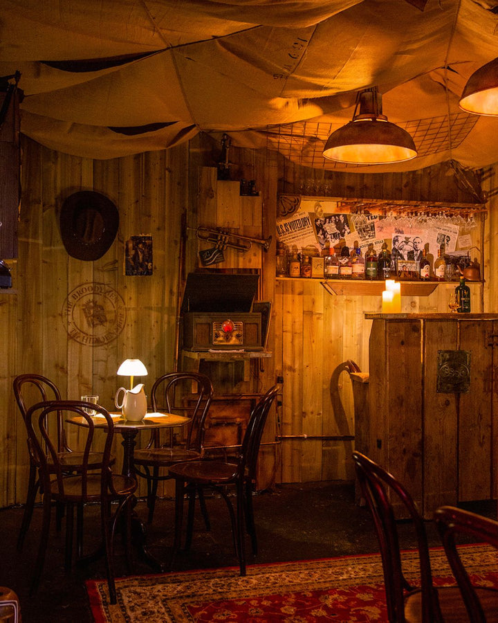 Hidden speakeasy bar in Summerhall Distillery